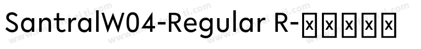 SantralW04-Regular R字体转换
